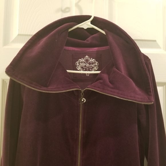 Sz XL LL Cool J  Purple Velour Jacket - Picture 4 of 15